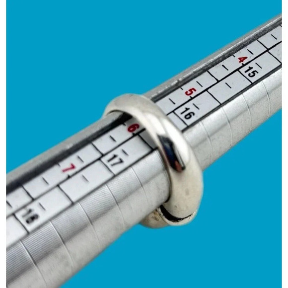 BRIGHTON Heart Basket Weave Repousse Band Ring Size 6 Sterling Silver 12 Grams - Picture 5 of 7